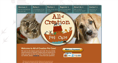 Desktop Screenshot of creationpetcare.com